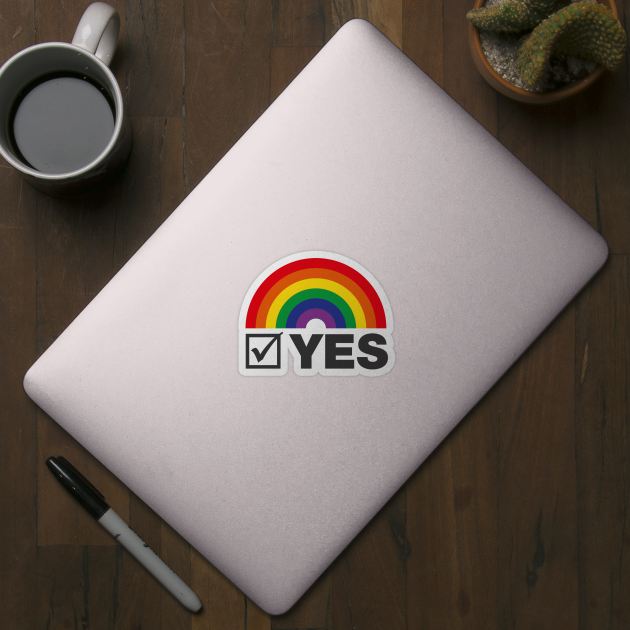 YES Rainbow - TICK by axemangraphics